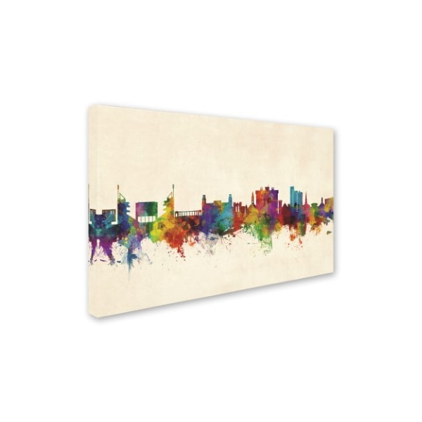 Michael Tompsett 'Fayetteville Arkansas Skyline' Canvas Art,16x24